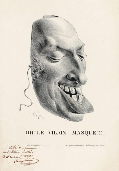 Oh Le vilain masque by Charles Philipon