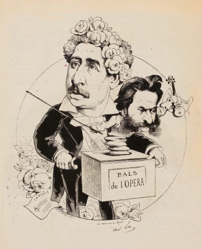 Olivier Métra Johann Strauss by André Gill
