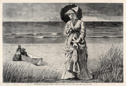 On the Beach – Two are Company, Three are None by Winslow Homer