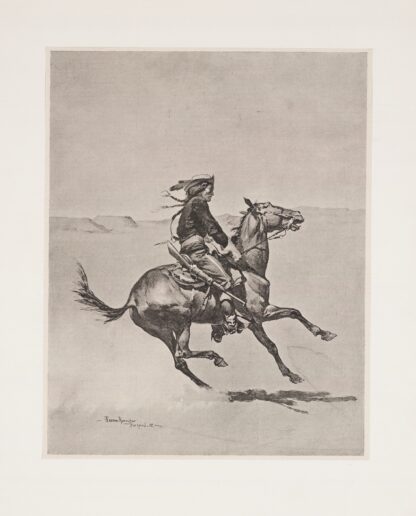 One of the Fort Keogh Cheyenne scout corps, commanded by Lieutenant Casey by Frederic Remington