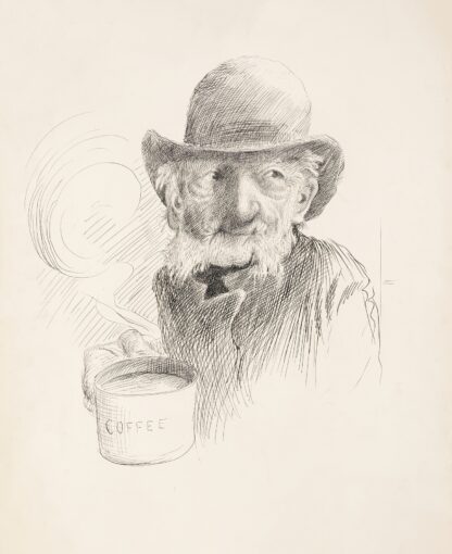 Only a Cup of Coffee by Homer Davenport