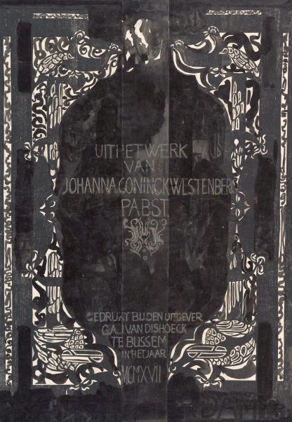 Ontwerp voor boekband van Uit het werk van Johanna Coninckwestenberg Pabst, Bussum 1917 by Carel Adolph Lion Cachet