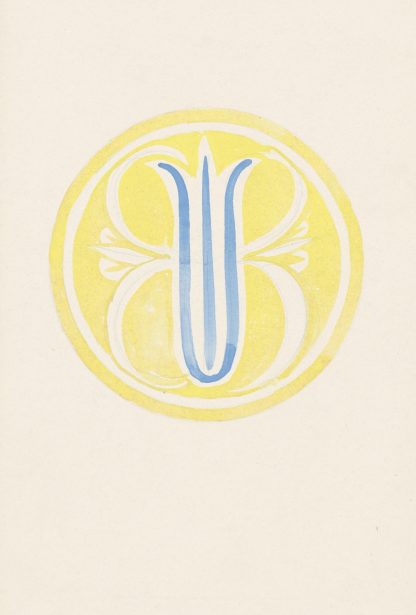 Ontwerp voor een bord met WB by Carel Adolph Lion Cachet