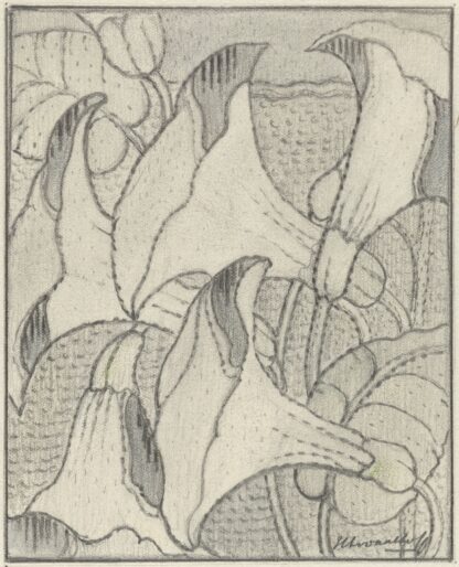 Ornament met lelies by Henri van Daalhoff