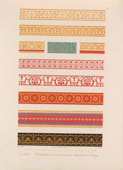 Ornamente aller klassischen Kunst-Epochen nach den Originalien in ihren eigenthümlichen Farben Pl.072 by Wilhelm Zahn