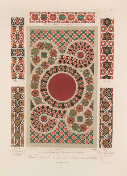 Ornamente aller klassischen Kunst-Epochen nach den Originalien in ihren eigenthümlichen Farben Pl.083 by Wilhelm Zahn