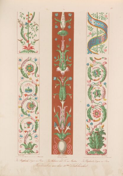 Ornamente aller klassischen Kunst-Epochen nach den Originalien in ihren eigenthümlichen Farben Pl.097 by Wilhelm Zahn