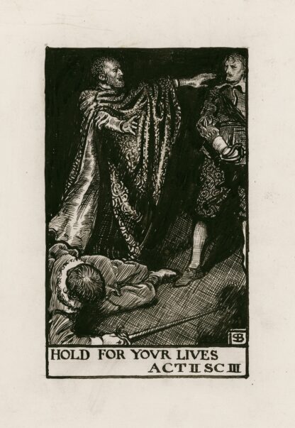 Othello; Hold for your lives Act II Scene III by Byam Shaw