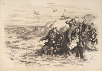 Our modern Canute at Long Branch by Thomas Nast
