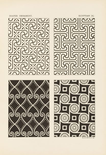 Outlines of ornament in the leading styles Pl.18 by George Ashdown Audsley
