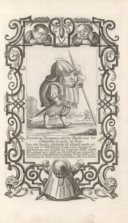 Pantaleon Bürgmann, auf der Wacht von der Schweitzer Guarde zu Rom, Pl. 15 by Elias Baeck