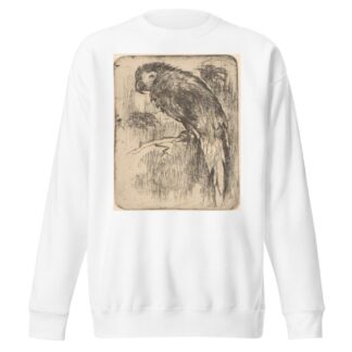 Papegaai op een tak by Willem Adrianus Grondhout Sweatshirt