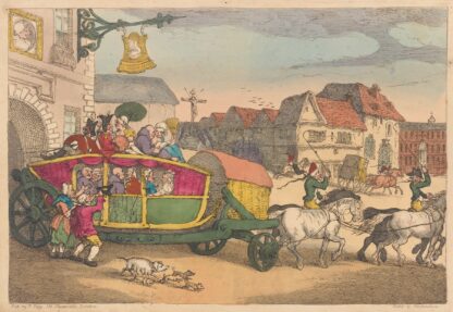 Paris Dilligence by Thomas Rowlandson