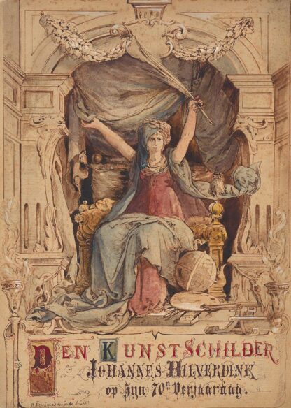 Personificatie van de schilderkunst by Abraham Henriques de Souza