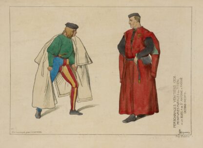 Personnages Venitiens. 1508. Peintures murales du Titien, a la scuola de St. Antoine a Padou. Dessins inédits. by Raphaël Jacquemin