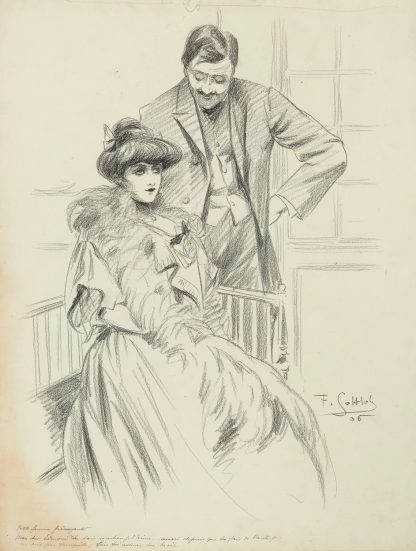 Petite femme prévoyante – Mon cher Edmond tu sais combien je t’aime, aussi depuis que tu fais de l’auto, je ne suis pas by Fernand Louis Gottlob