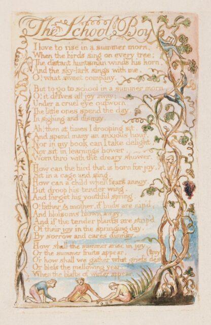 Pl. 11 – The School Boy by William Blake