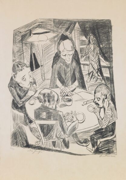plate 5; Hunger by Max Beckmann