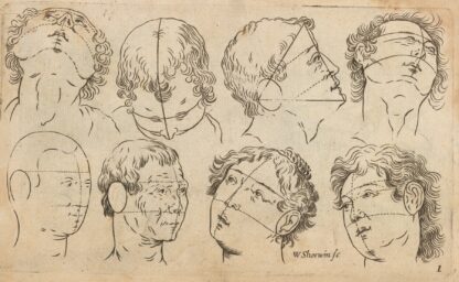 Plate I: Artist study of male and female head by William Salmon