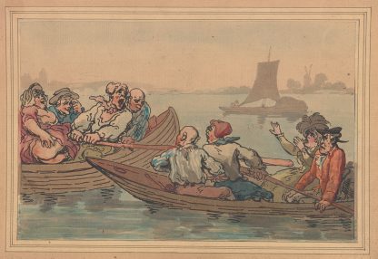 Pleasures of boating by Thomas Rowlandson
