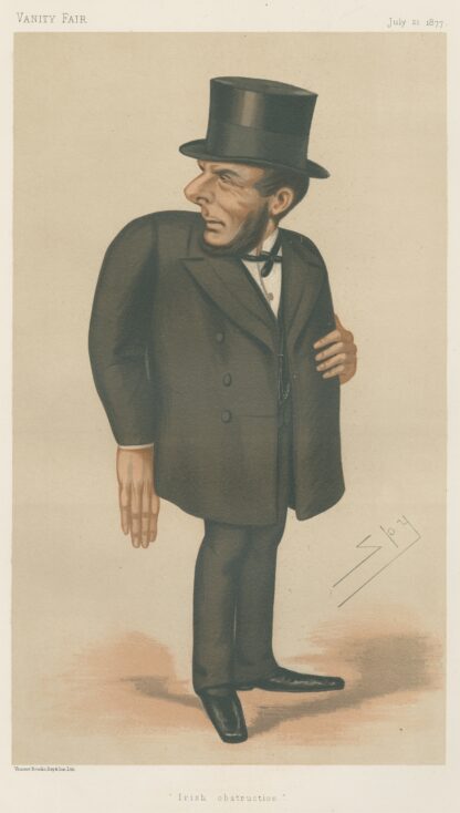 Politicians – ‘Irish obstruction’. Mr. Joseph Gillis Biggar. July 21, 1877 by Leslie Matthew Ward