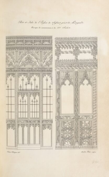 Porte et jube de l’église de Seston près de Liverpool. Ouvrages du commencement du XVIe. siècle. by Nicolas Xavier Willemin