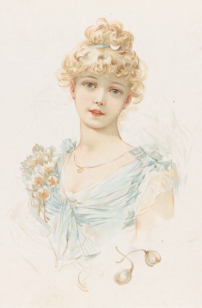 Portrait of a Woman II by Louis Prang & Co.