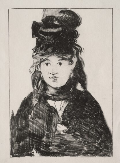 Portrait of Berthe Morisot by Édouard Manet