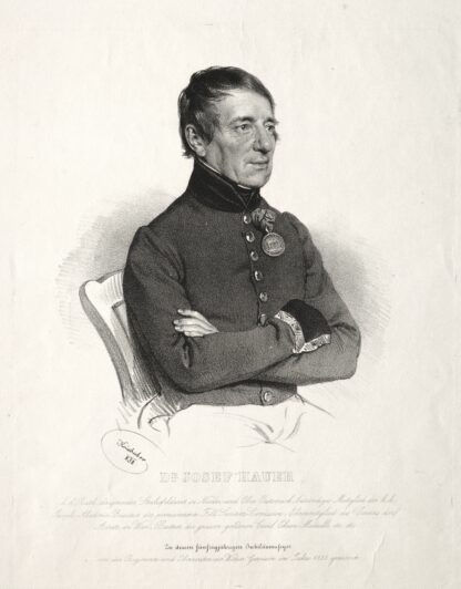 Portrait of Dr. Jospeh Hauer by Josef Kriehuber