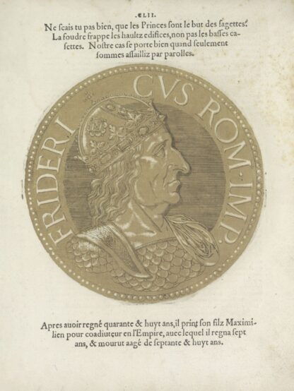 Portrait of Emperor Frederik III by Hubert Goltzius