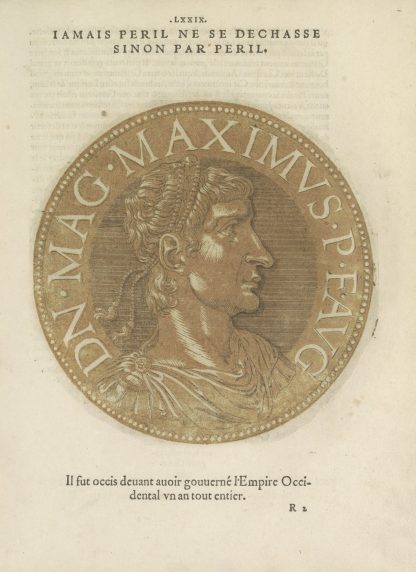 Portrait of Emperor Magnus Maximus by Hubert Goltzius