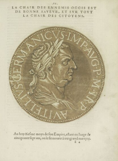 Portrait of Emperor Vitellius by Hubert Goltzius