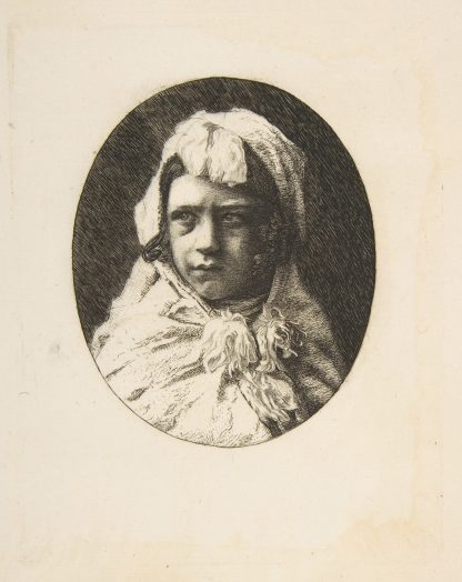 Portrait of Henri Houssaye, as a child by Félix Bracquemond