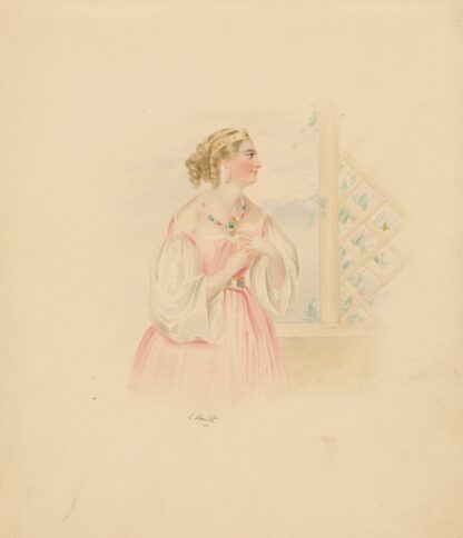 Portrait of Juliet, from Shakespeare’s Romeo and Juliet by J. Smith