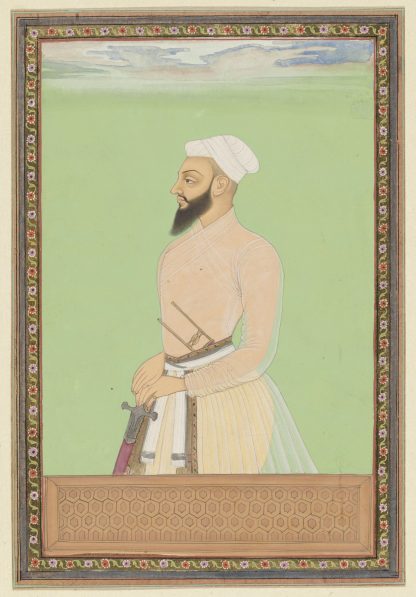 Portret van Bahlul-khan, de opperbevelhebber van Sultan Sikander, die thans heerser van Bijapur is by Anonymous