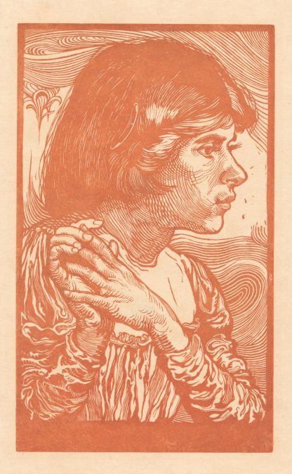 Portret van een onbekend meisje by Johannes Josephus Aarts