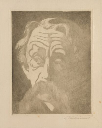 Portret van Emile Verhaeren by Léon Spilliaert