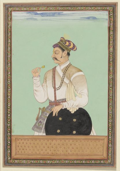 Portret van Raja Karan, die vizier van Aurangzeb is geweest by Anonymous