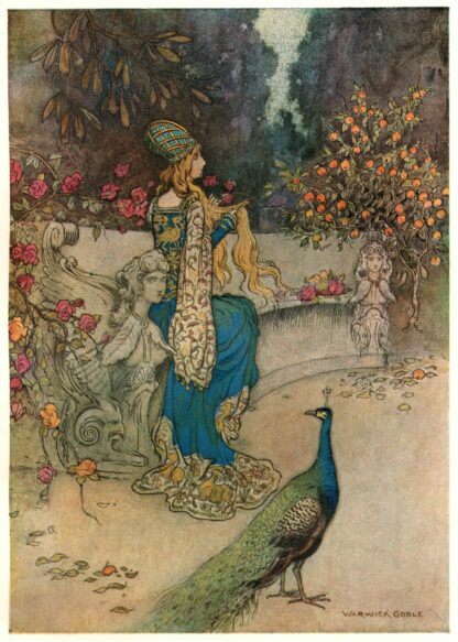 Preziosa in the Garden by Warwick Goble