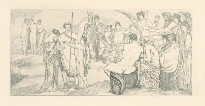 Prijatie Psyché na Olympe by Max Klinger