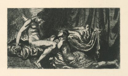 Psyché prosí Amora by Max Klinger