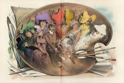 Puck’s palete by Joseph Ferdinand Keppler