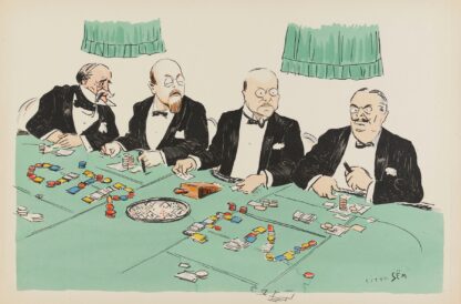 quatre personnages au casino by Georges Goursat (Sem)