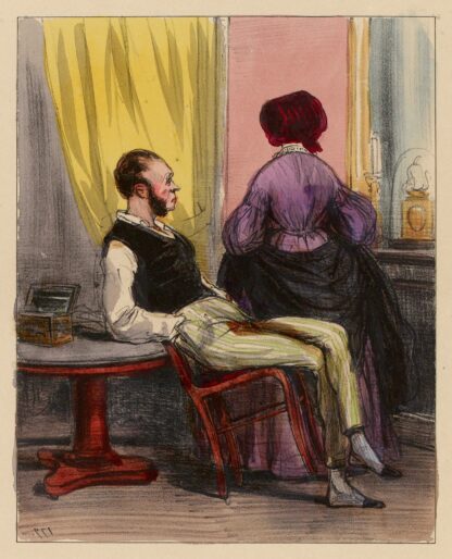 Qu’est-ce que tu as. aumoins on sait que c’est ton ami by Paul Gavarni