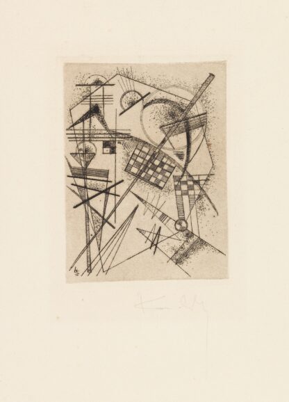 Radierung für die ‘Deutsche Kunstgemeinschaft’ by Wassily Kandinsky