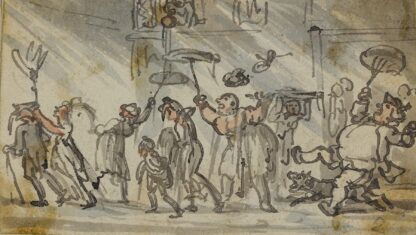 Rainstorm by Thomas Rowlandson