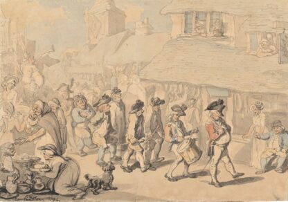 Recruiting soldiers at Brentford by Thomas Rowlandson