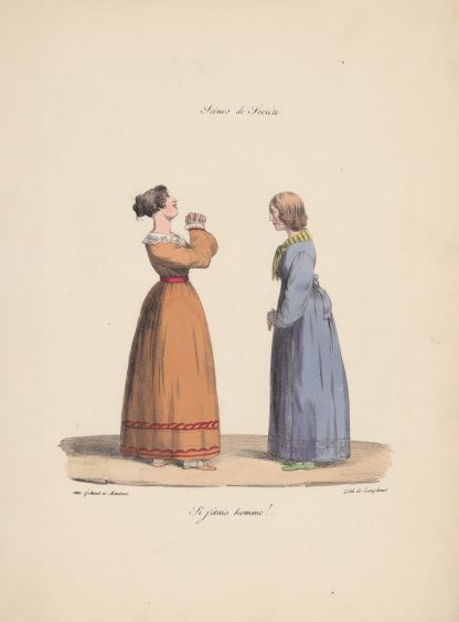 Recueil des scènes familières, et de société de Paris Pl.19 by Edmé Jean Pigal