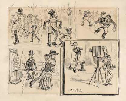 Reflections at the rink by Frederick Burr Opper