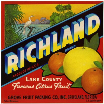 Richland Brand Citrus Label by Anonymous